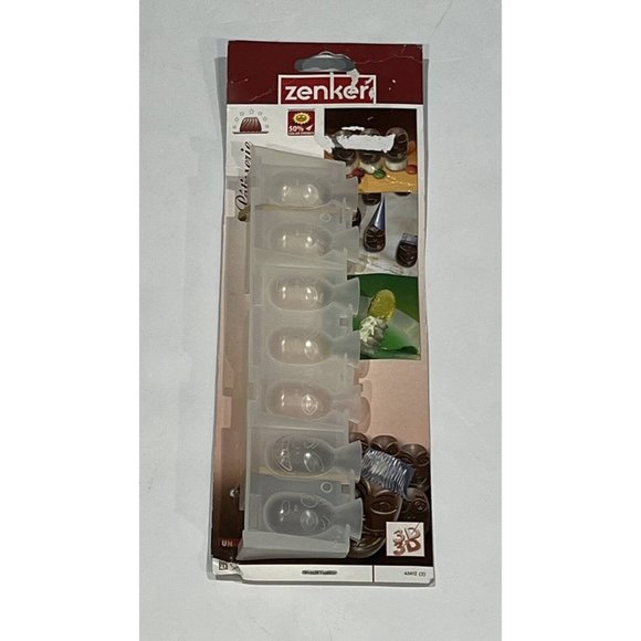 Zenker 3-D Candy Chocolate Molds Hawaii Tiki Mask Funny Faces Sealed - Picture 1 of 16